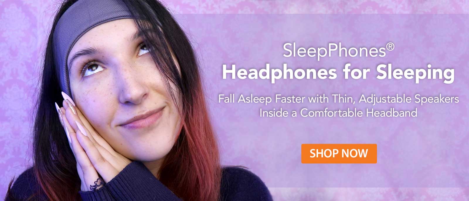 listenting with sleepphones comfortable headband headphones for asmr